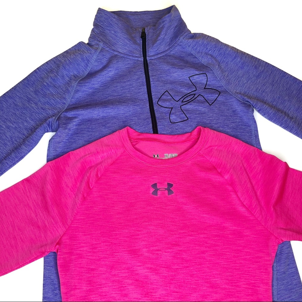 UNDER ARMOUR XL YOUTH SWEATER AND LONG SLEEVE
